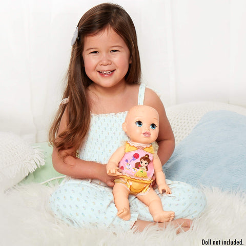 Baby Doll Clothes & Accessories, My Disney Nursery Belle Diaper Accessory Pack Inspired by Disney's Beauty & The Beast Belle Character! Includes Doll T-Shirt, Doll Diaper Cover, Clip with Charm