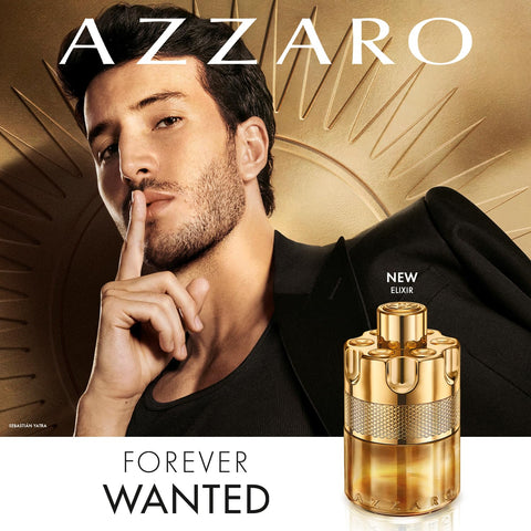 Azzaro - Forever Wanted Elixir - Mens Cologne - With Notes of Raspberry, Cardamom, and Leather Accord - 3.4 Fl Oz