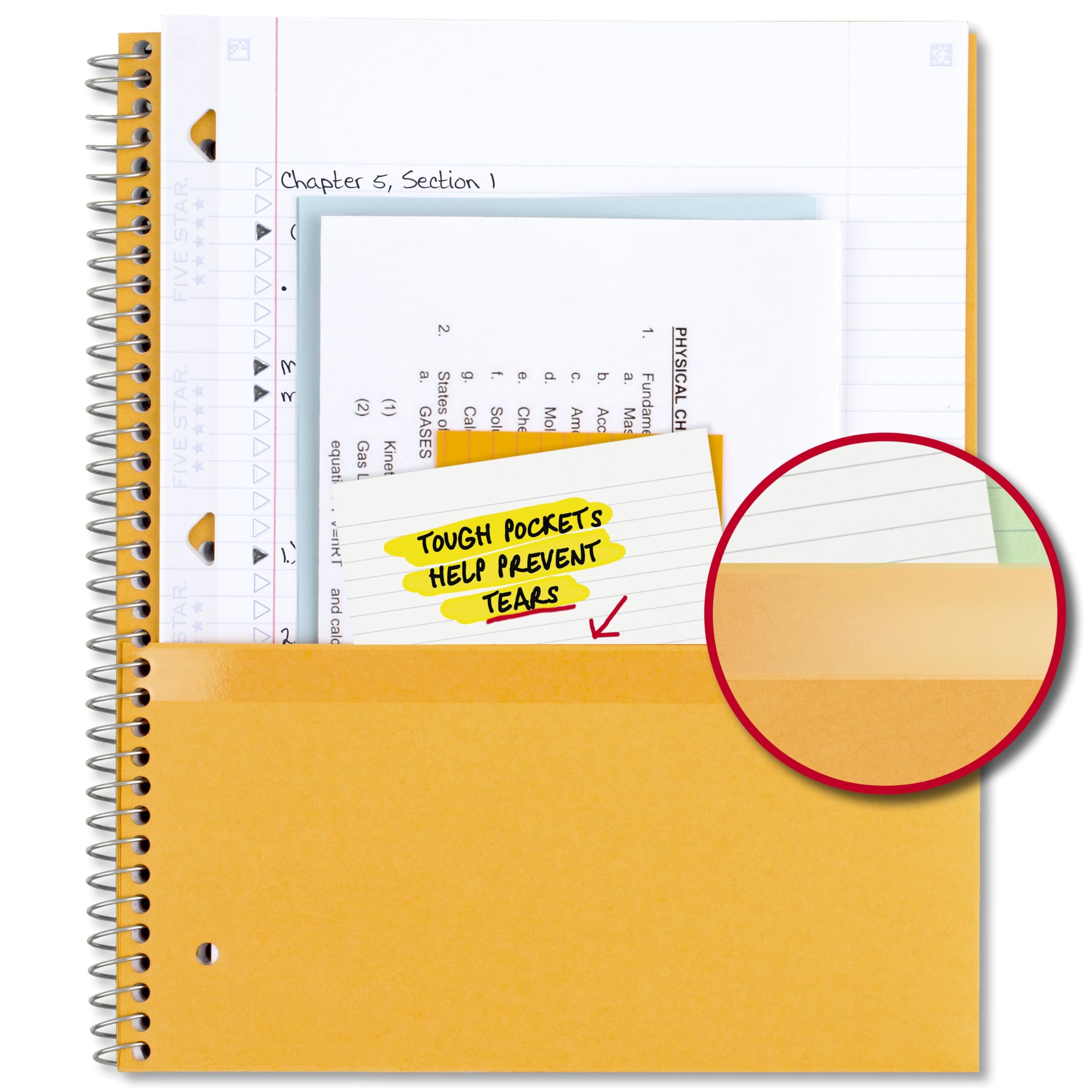 Five Star Spiral Notebook + Study App, 1 Subject, College Ruled Paper, 8-1/2" x 11", 100 Sheets, Fights Ink Bleed, Water Resistant Cover, Amethyst Purple (38744)