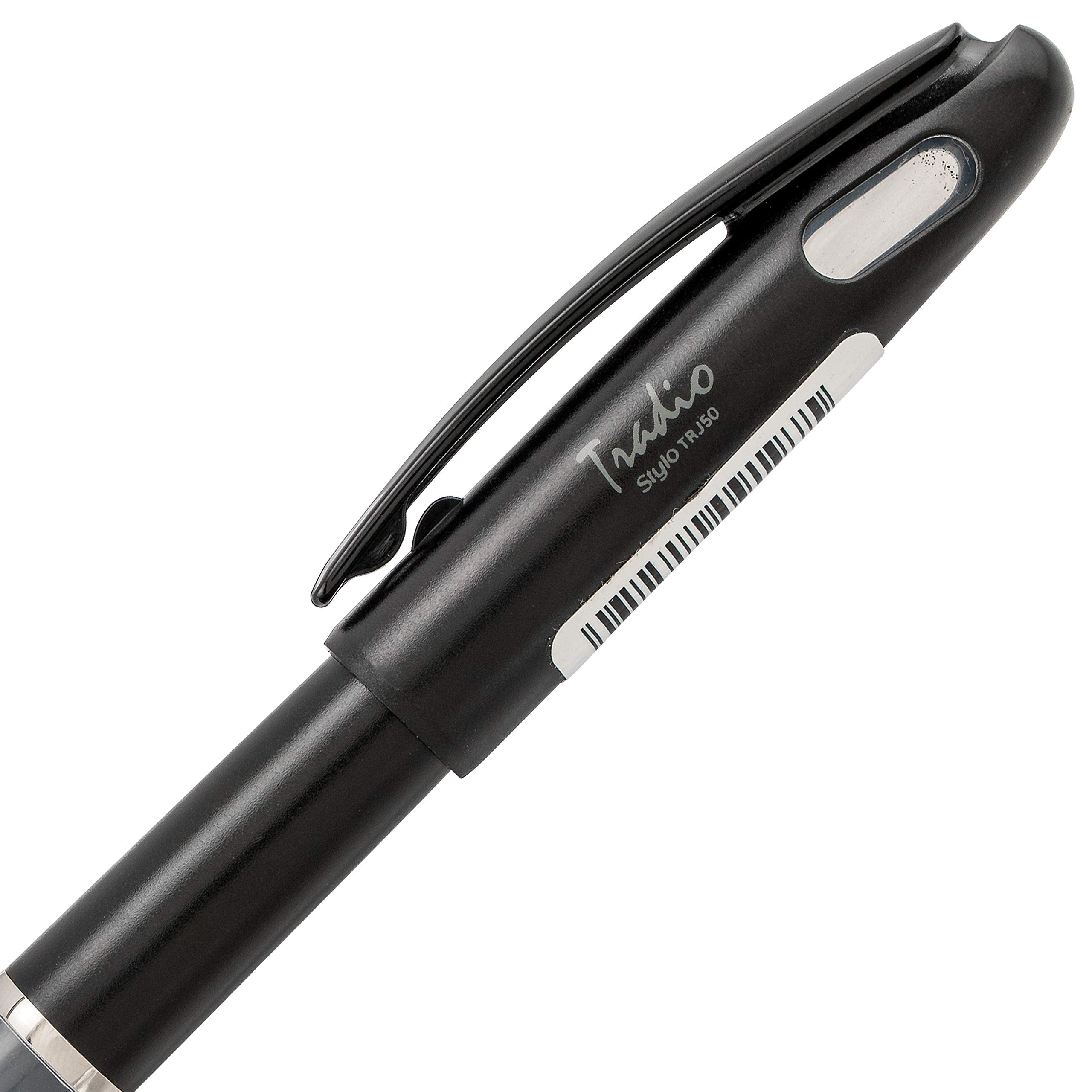 Pentel Arts Tradio Stylo Sketch Pen, Black Ink, Pack of 1 (TRJ50BPA)