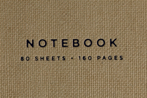AT-A-GLANCE Notebook, Casebound, Ruled, 80 Sheets, 9-1/2 x 7-1/4", Collection, Tan/Blue (YP146-07)