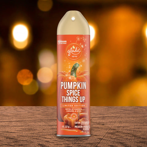 Glade Air Freshener, Room Spray, Pumpkin Spice Things Up, 8 Oz