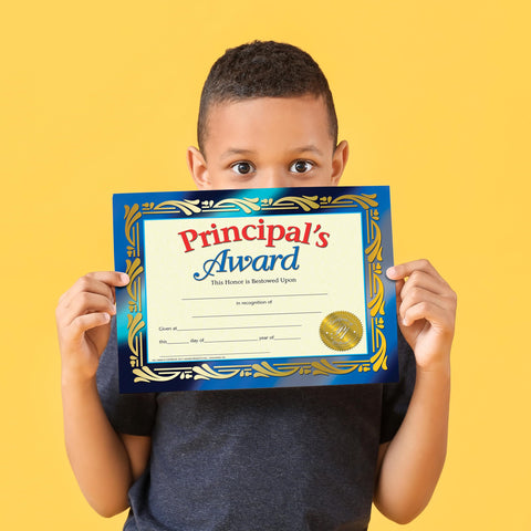 Flipside Products Hayes Principal's Award Certificate, Recognition, Award Student Achievement, Incentive, Full-Color Matte Finish, 8.5" x 11", 30 Pack
