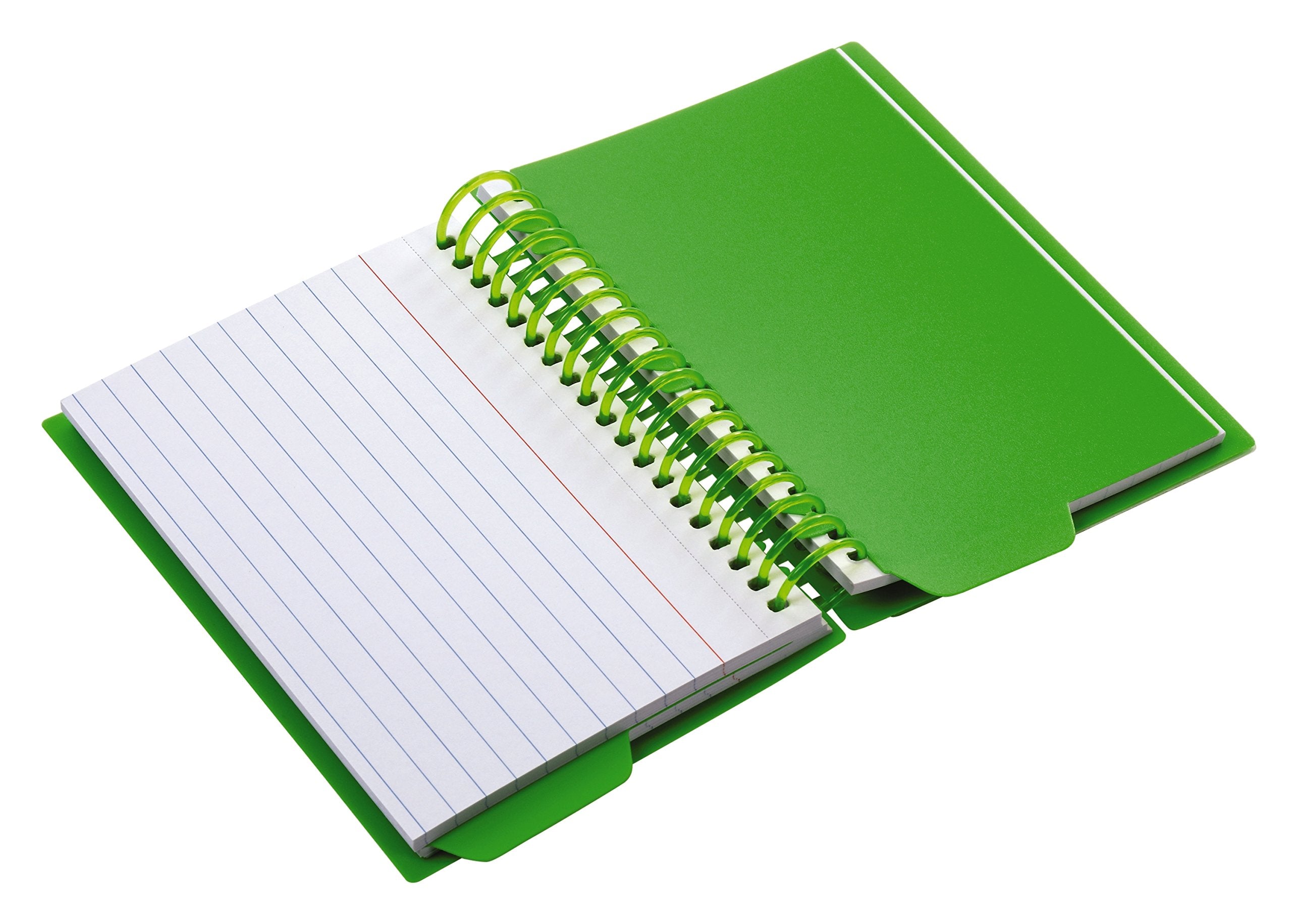 Oxford Spiral Index Cards with Poly Cover, 3" x 5", Ruled, White Cards, Cover Color May Vary, 50 Cards/Book (73138)