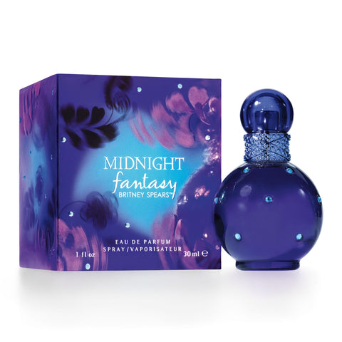 Britney Spears Midnight Fantasy, Eau De Parfum EDP Spray for Women, 1 Fl Oz