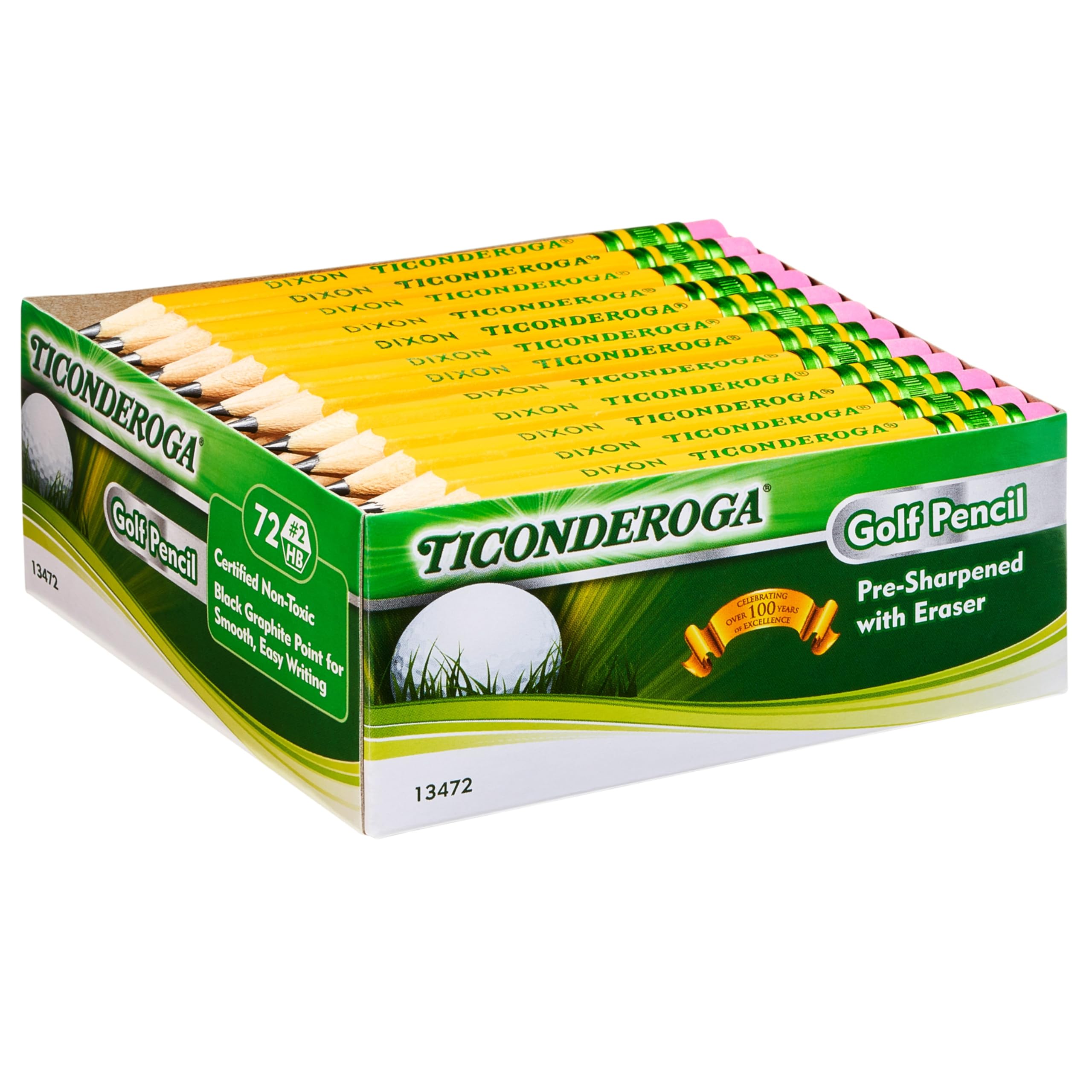 Ticonderoga PENCIL COMPASS WITH ERASERS PACK OF 72