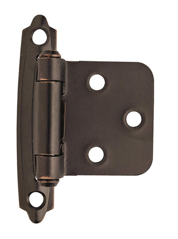 Amerock | Face Frame Cabinet Hinge | Variable Overlay 𝐇inge | Oil Rubbed Bronze | 2 Pack | Self-Closing 𝖧inge | Face Mount Ｈinge | Cabinet Door ᕼinge
