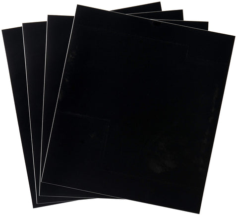 FolkArt Flexible Adhesive, 8.5" x 9.5", Stencil Blank Four Pack 4 Piece