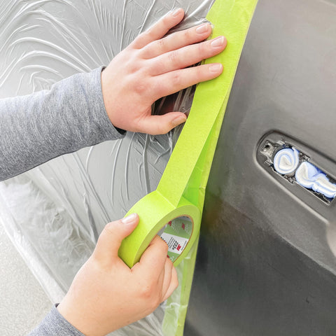 Scotch Performance Masking Tape 233+, 26344, Flexible, Moisture Resistant, Green Color, 6 mm x 55 mm, Automotive Masking Tape