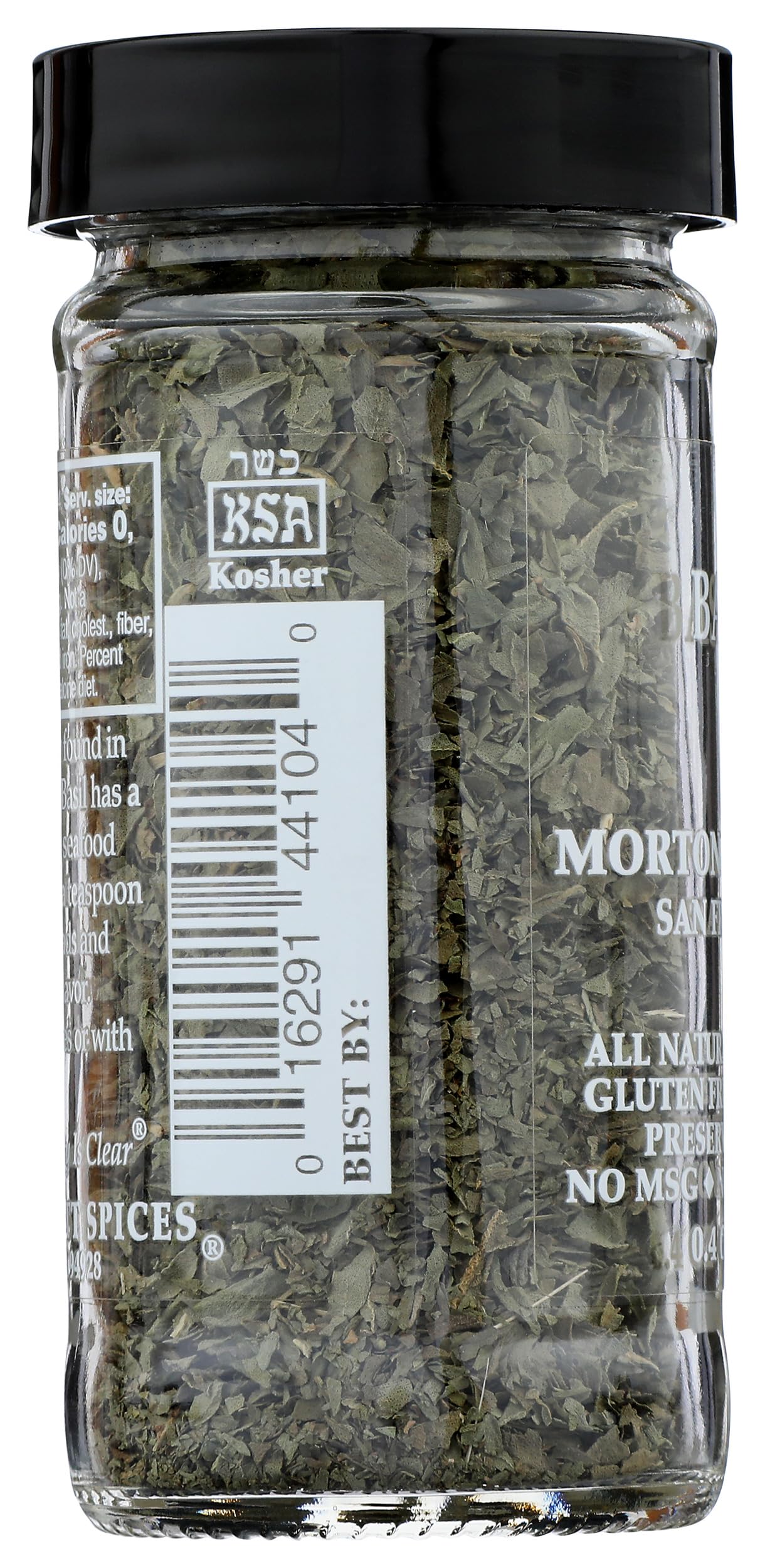 Morton & Bassett Basil, 0.4 oz – Non-GMO, Salt-Free, Sweet and Aromatic Herb for Pasta, Pizzas & Mediterranean Dishes