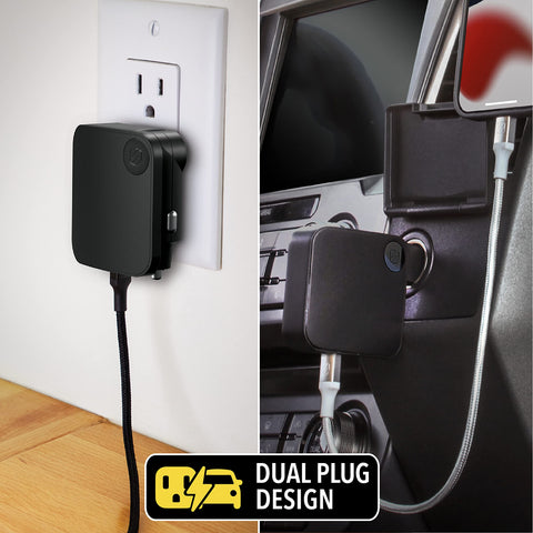 Scosche HCPDC30 PowerVolt 2 in 1 30W Home and Car Charger Compatible with USB-C Devices