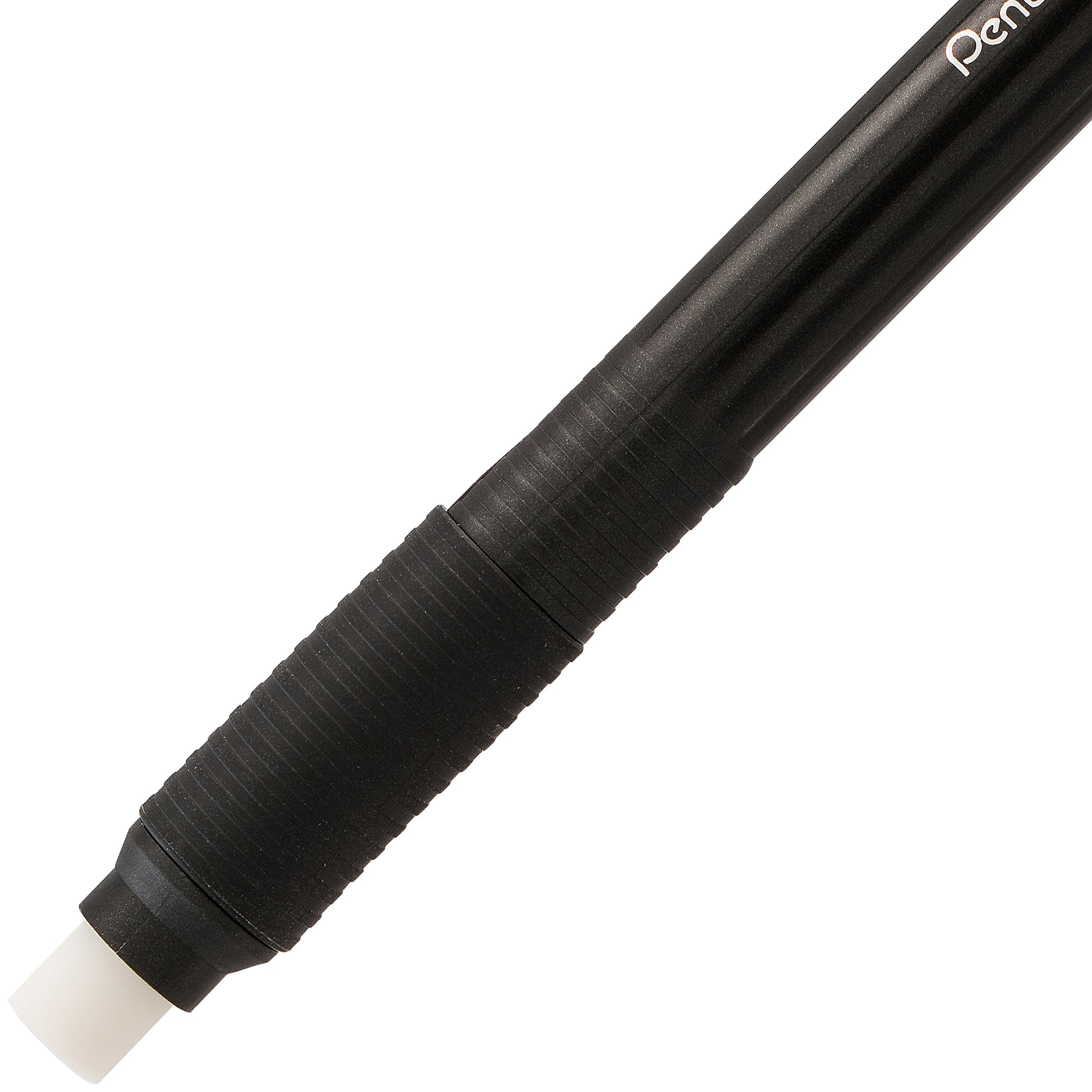 Pentel Clic Retractable Eraser with Grip, Assorted Barrel Colors (ZE21BP3M) (Pack of 3)