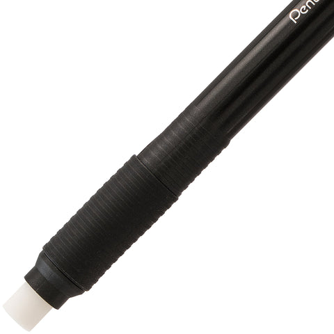 Pentel Clic Retractable Eraser with Grip, Assorted Barrel Colors (ZE21BP3M) (Pack of 3)