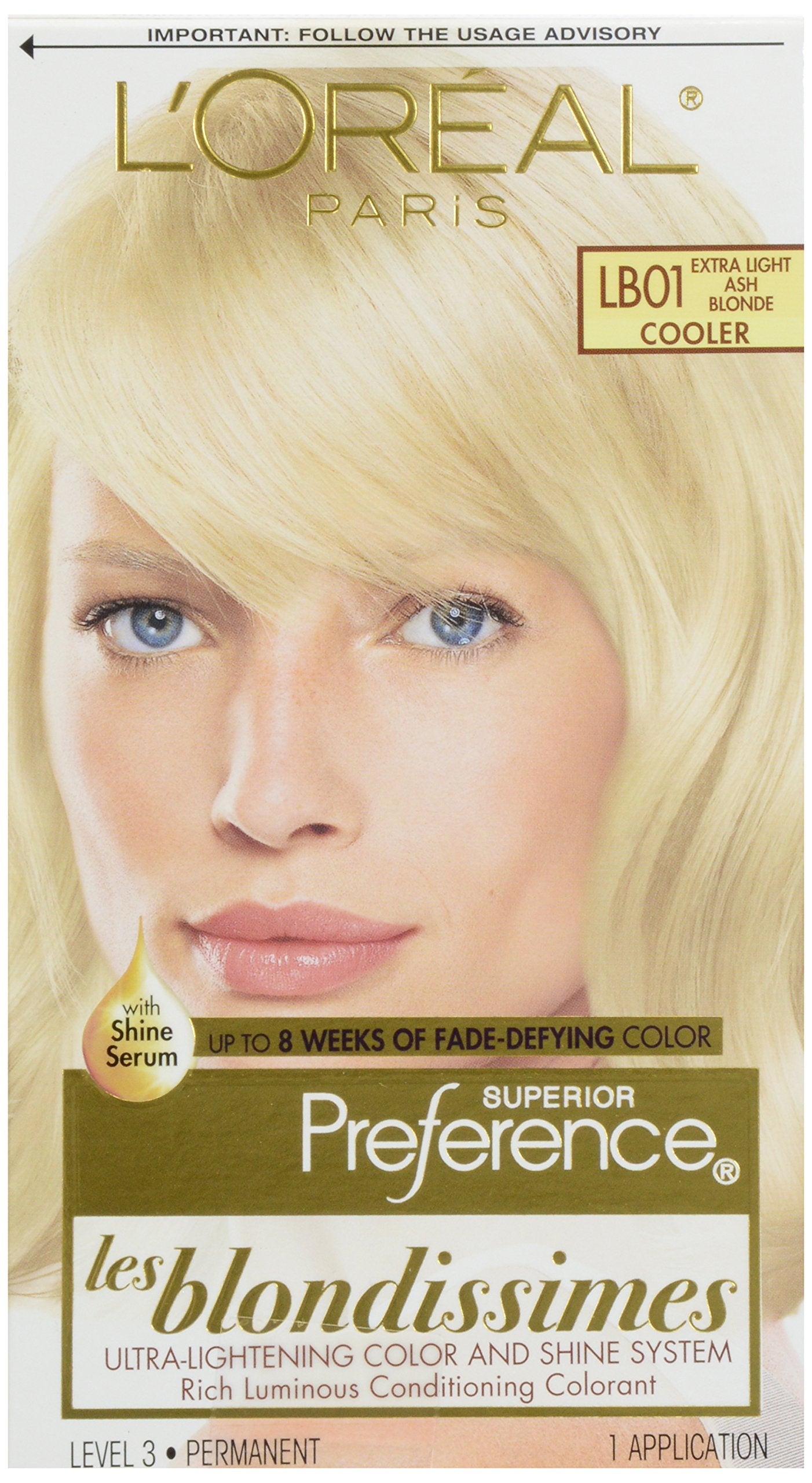 L'Oreal Preference #Lb-01 Extra-Light Ash Blonde, 1 ct