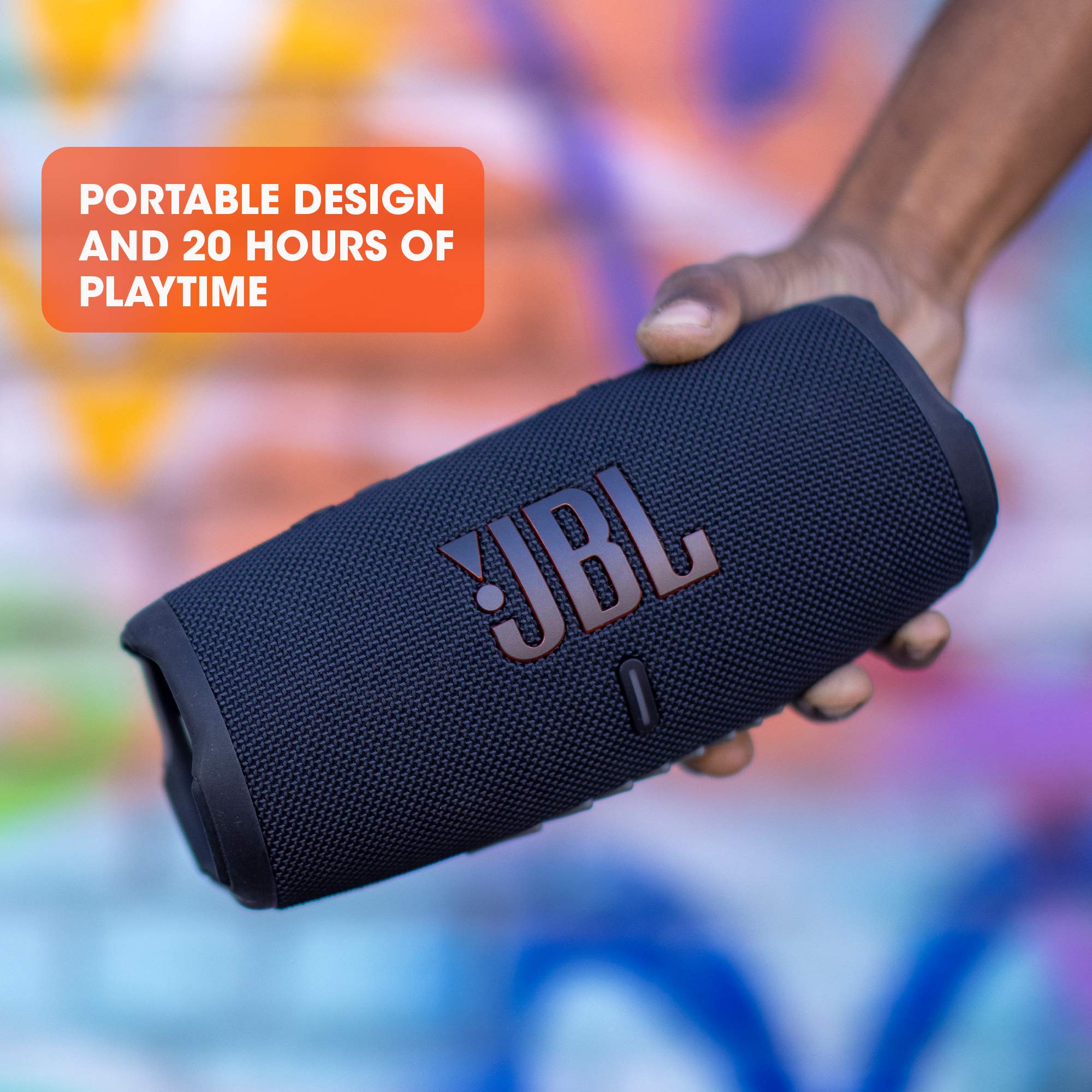 JBL CHARGE 5 - Portable Waterproof (IP67) Bluetooth Speaker with Powerbank USB Charge out, 20 hours playtime, JBL Partyboost (Red)