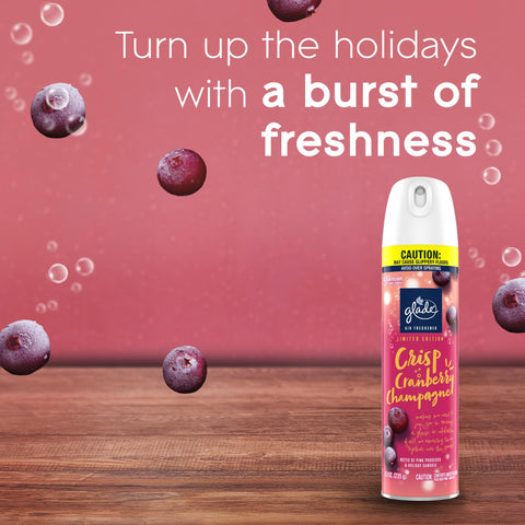 Glade Air Freshener Room Spray, Crisp Cranberry Champagne, 8.3 oz
