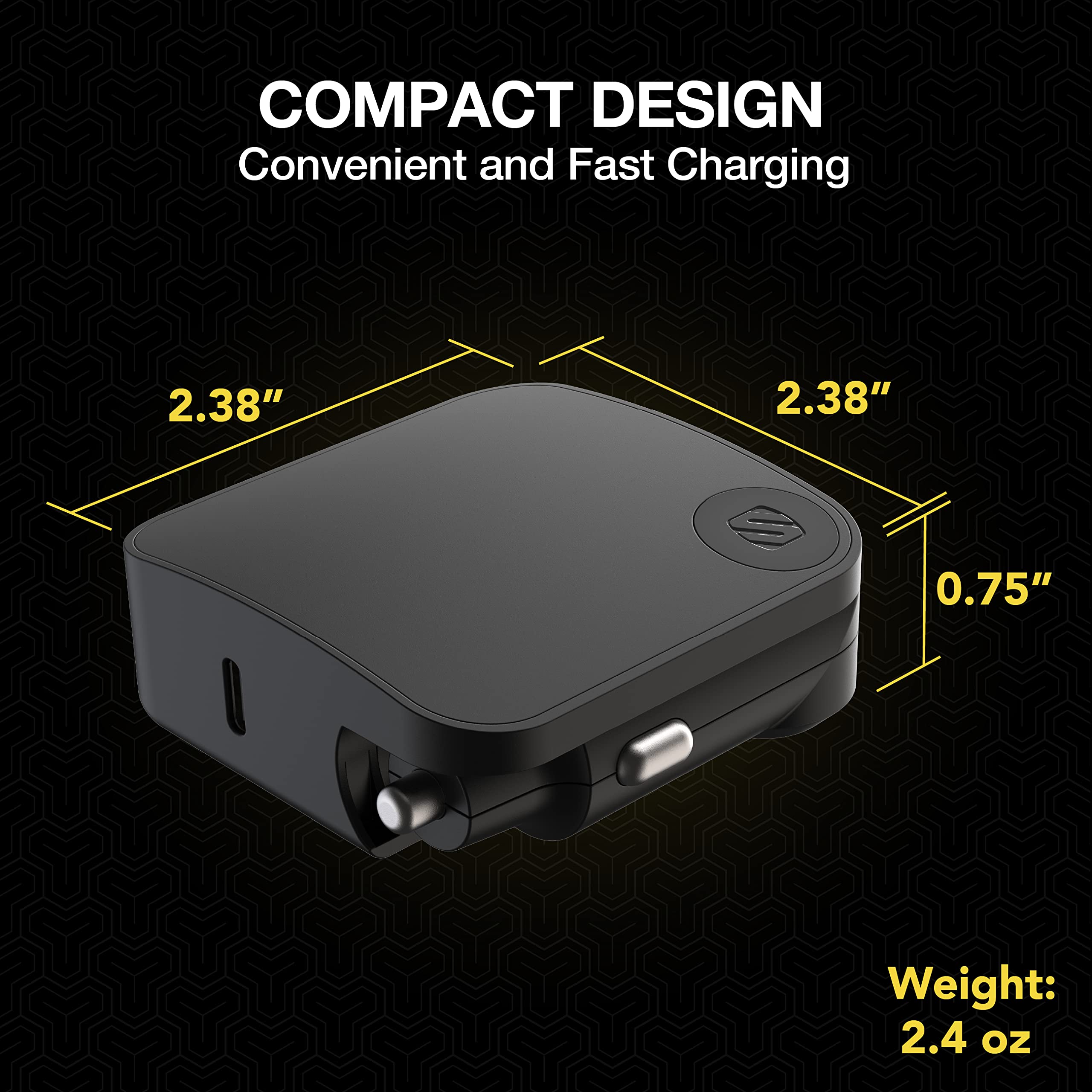 Scosche HCPDC30 PowerVolt 2 in 1 30W Home and Car Charger Compatible with USB-C Devices