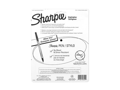 Sharpie 28101 Accent Retractable Highlighters Chisel Tip Assorted Colors 8/Set