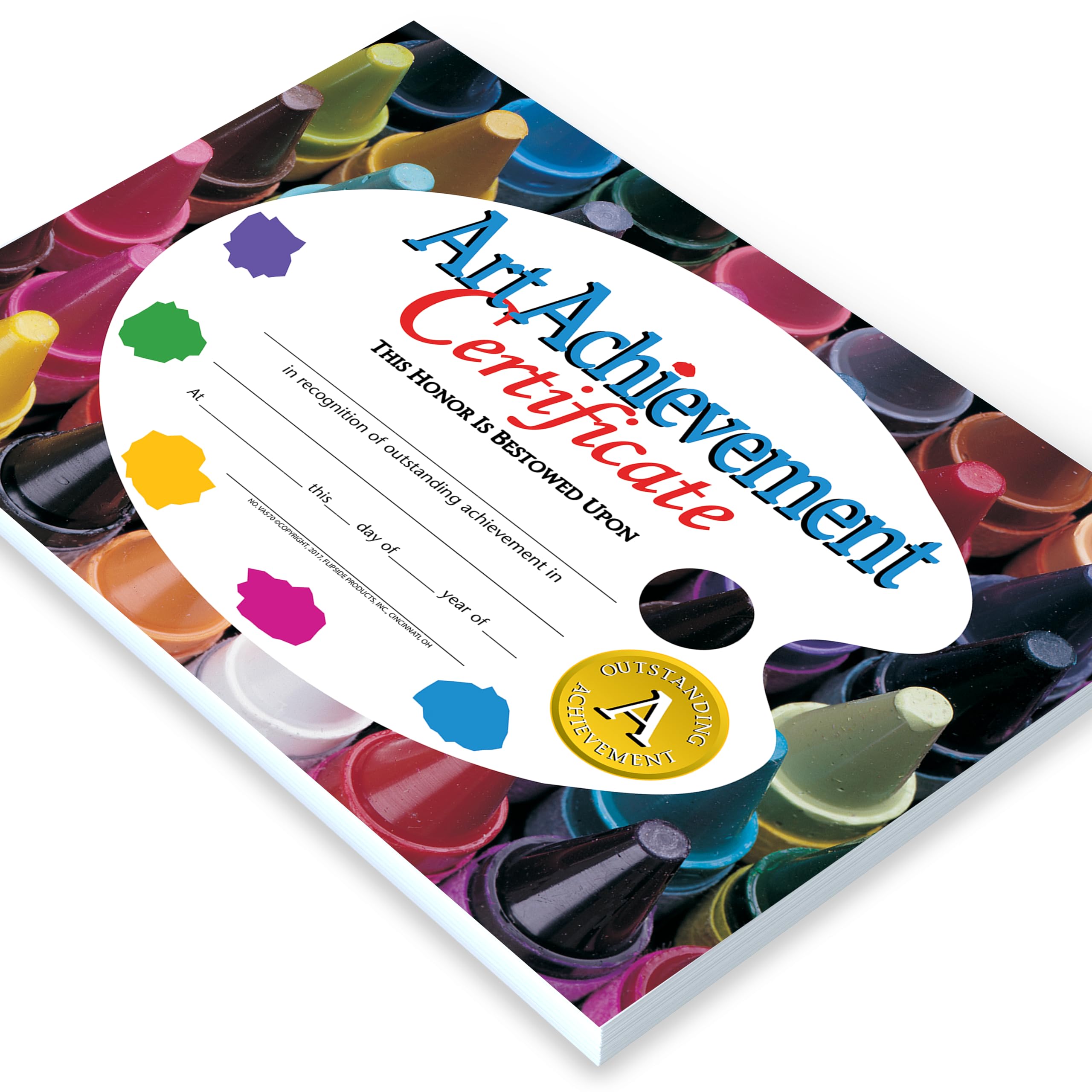 Hayes Art Achievement Certificate Style A, 8-1/2 x 11 Inches, Pack of 30
