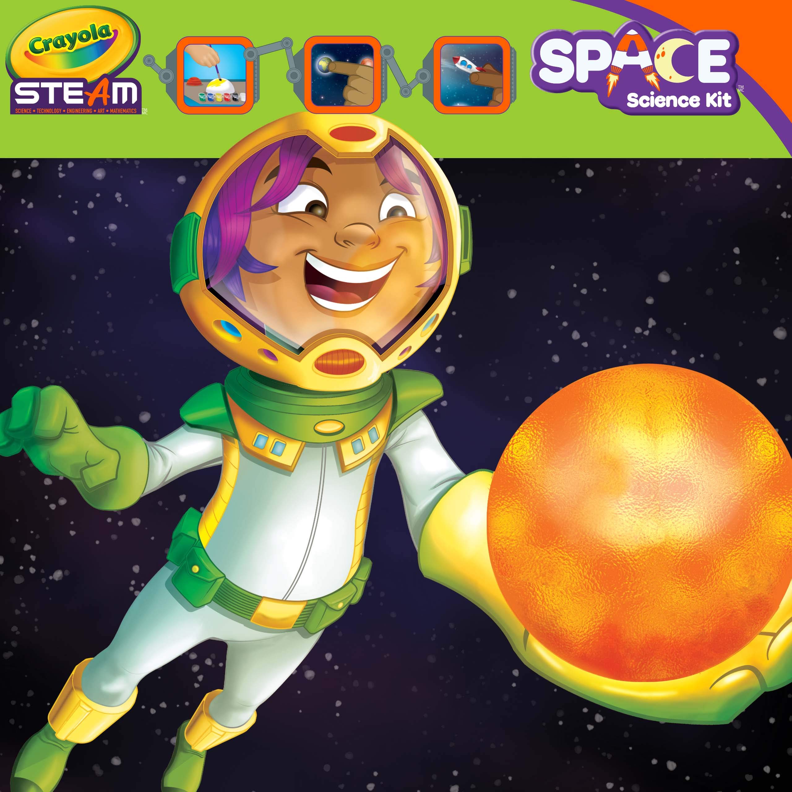 Crayola Solar System Science Kit, Educational Toy, Gift for Kids, Ages 7, 8, 9, 10
