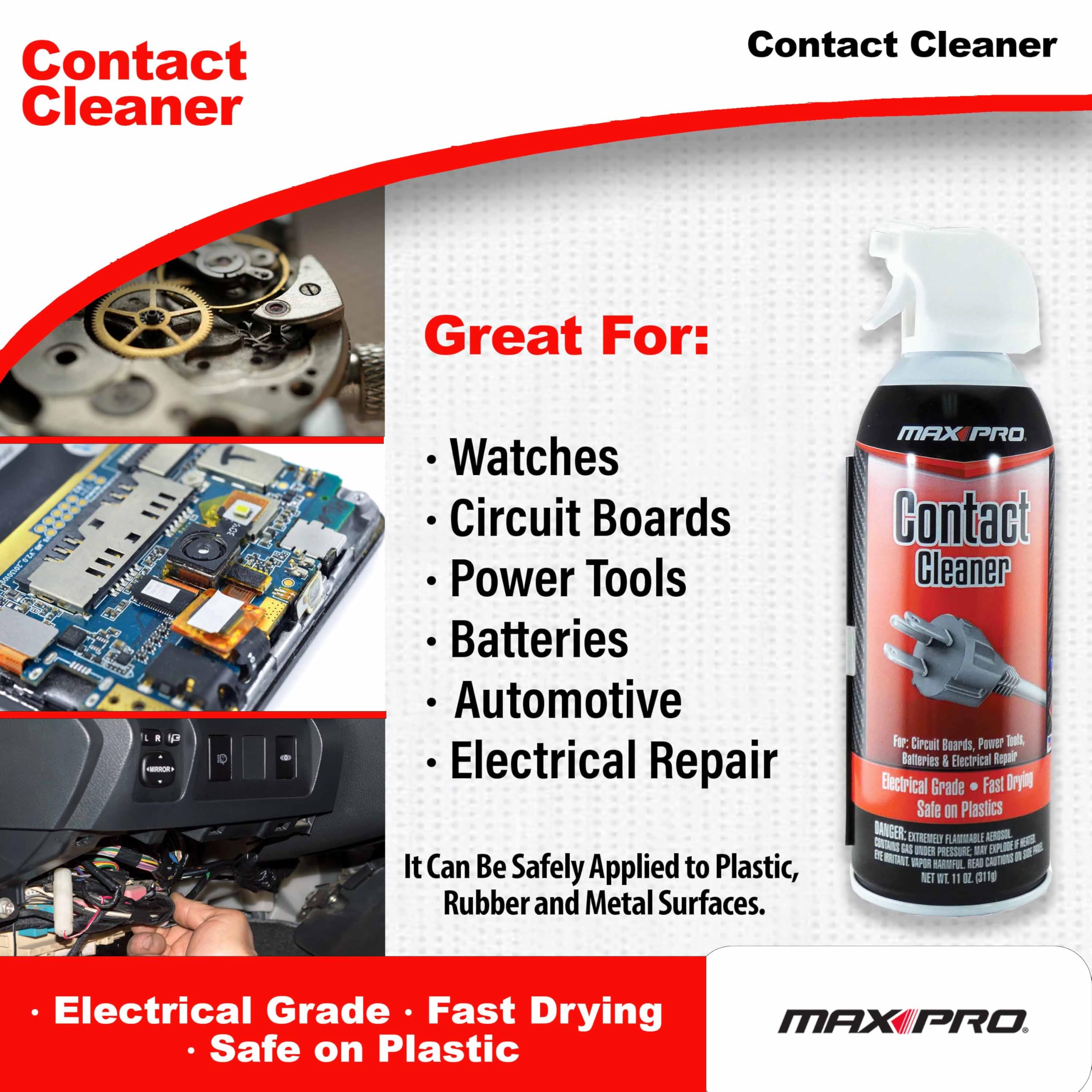 Max Pro Contact Cleaner 11 oz