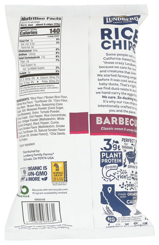 Lundberg Rice Chips Santa Fe Barbecue, 6 Oz, Packaging may vary