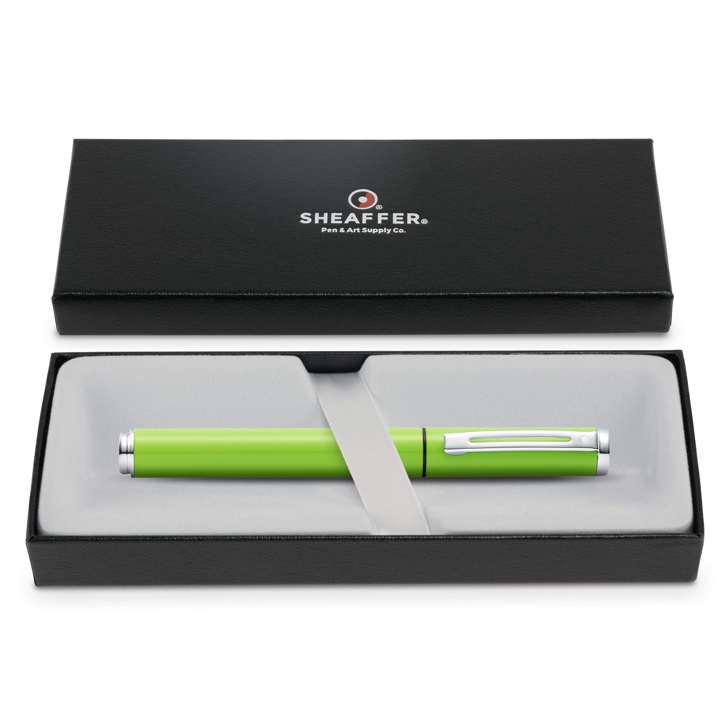 Sheaffer Pop Glossy Lime Green Gel Rollerball Pen with Chrome Trim