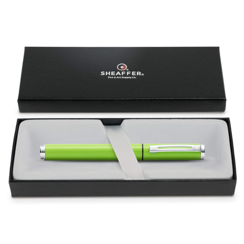 Sheaffer Pop Glossy Lime Green Gel Rollerball Pen with Chrome Trim