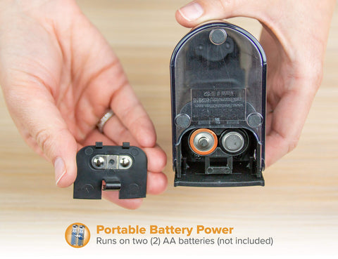 Bostitch Office Battery Pencil Sharpener, Hinged Tray, Colored Pencil Compatible, Black