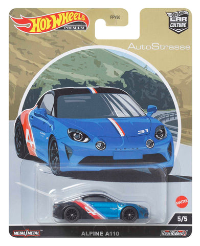 Hot Wheels Car Culture Circuit Legend Premium Toy Car, Die-Cast 1:64 Scale Alpine A110 for Play or Display