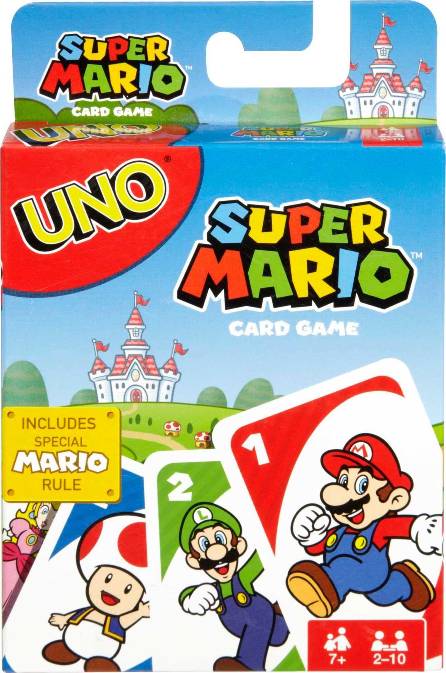 Mattel Games UNO Super Mario Card Game for Kids, Adults, Families & Game Nights, Themed Deck & Special Rule for 2 to 10 Players