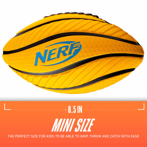 Nerf Kids Foam Football - Spiral Grip Mini Soft Foam Football for Kids - Easy Grip Junior Ball - 8.5"