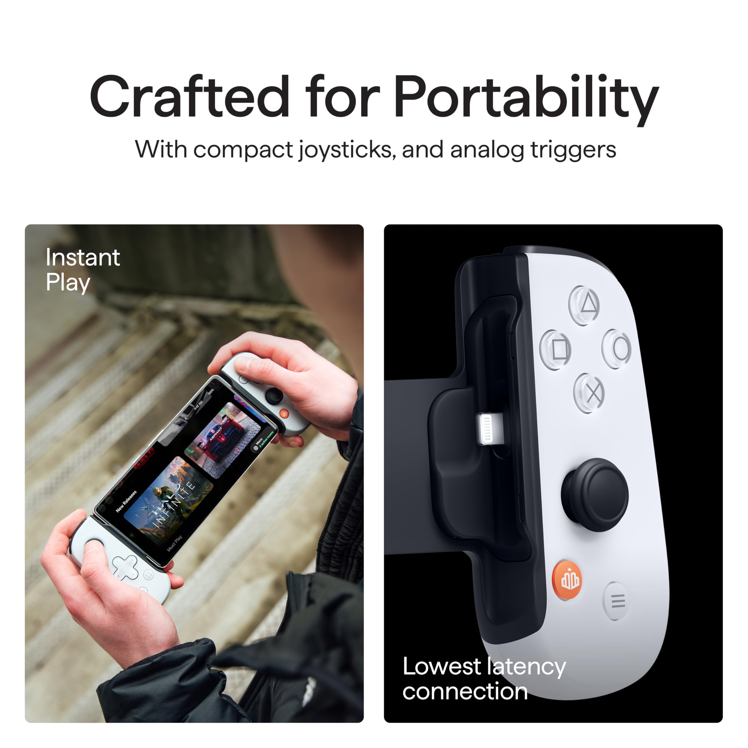 BACKBONE One Mobile Gaming Controller for iPhone 14 & Older (PlayStation Edition) Lightning - 2nd Gen - Phone Controller, Play Xbox, PlayStation & More (With 3 Months of Apple Arcade Access)