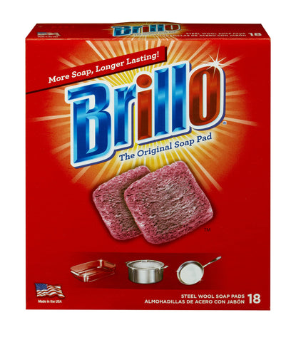 Brillo Steel Wool Soap Pads, 18 Count