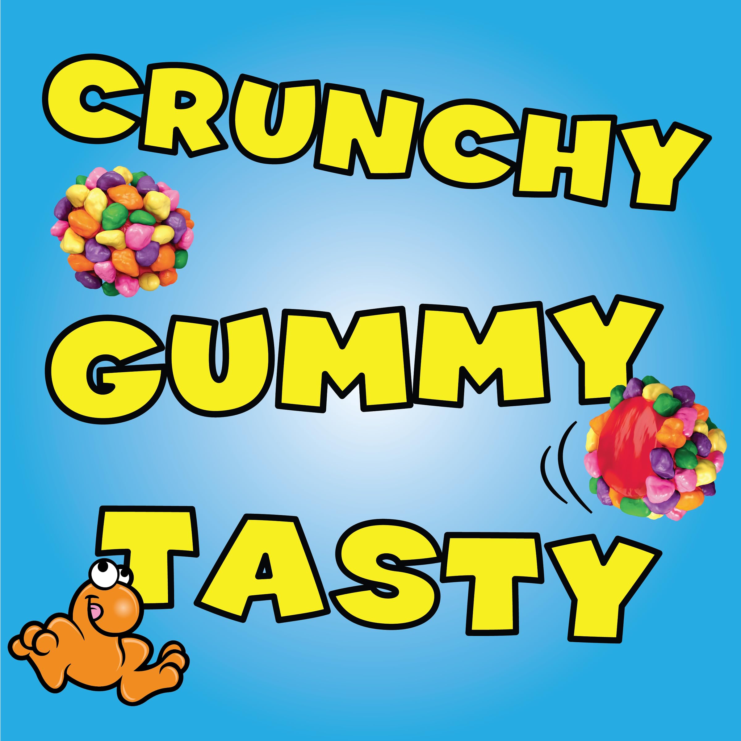 NERDS Gummy Clusters Candy, Rainbow, Crunchy and Gummy, 5 oz