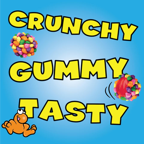 NERDS Gummy Clusters Candy, Rainbow, Crunchy and Gummy, 5 oz