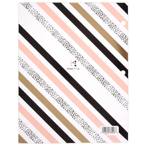 Mead Pocket Folder, 2-Pocket, 12" x 9-3/8", Shape It Up, Design Selected Selected For You, 1 Count (33226)