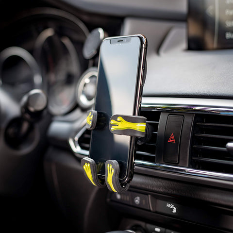 Hug Buddy Air Vent Universal Car Cell Phone Holder, Adjustable, Mount Compatible with iPhone, Samsung Galaxy, LG, Google, Nexus 5X, and Most Smartphones, Alien