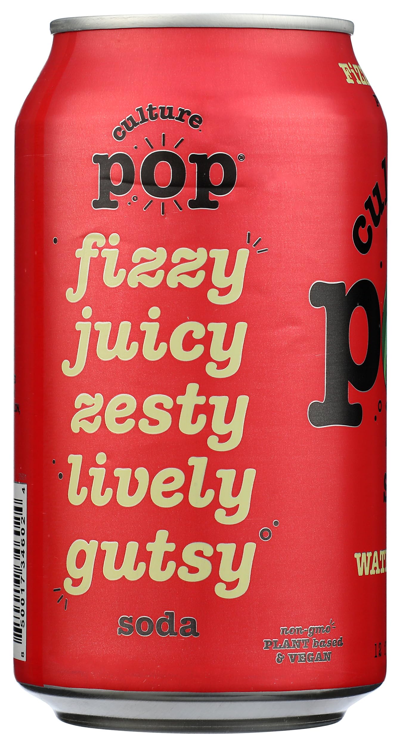 Culture Pop Soda Watermelon & Lime Probiotic Soda, 12 FZ