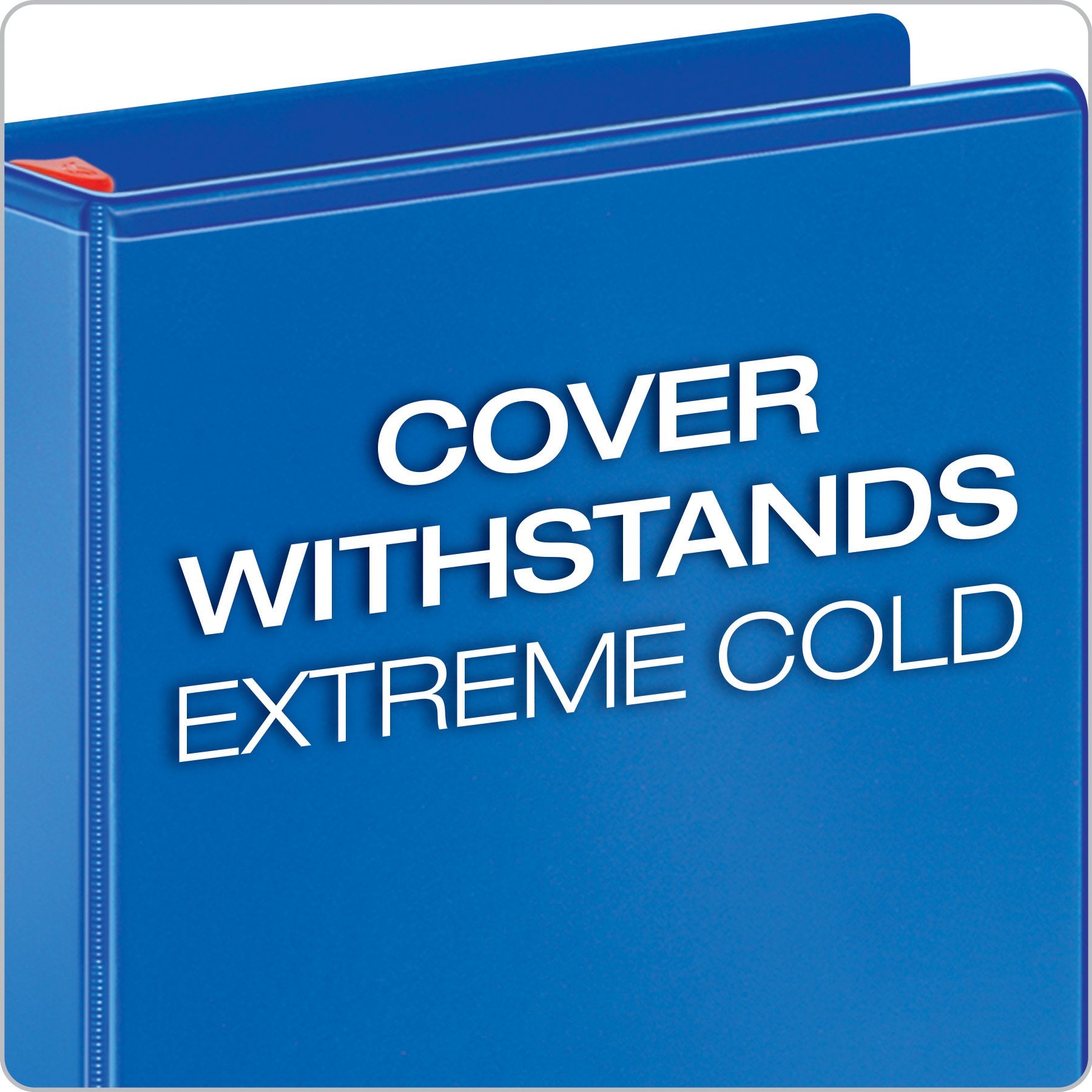 Tops Products 26342 Clearvue Binder, D-Ring,4-Inch Capacity, 11-Inch x8-1/2-Inch, Blue