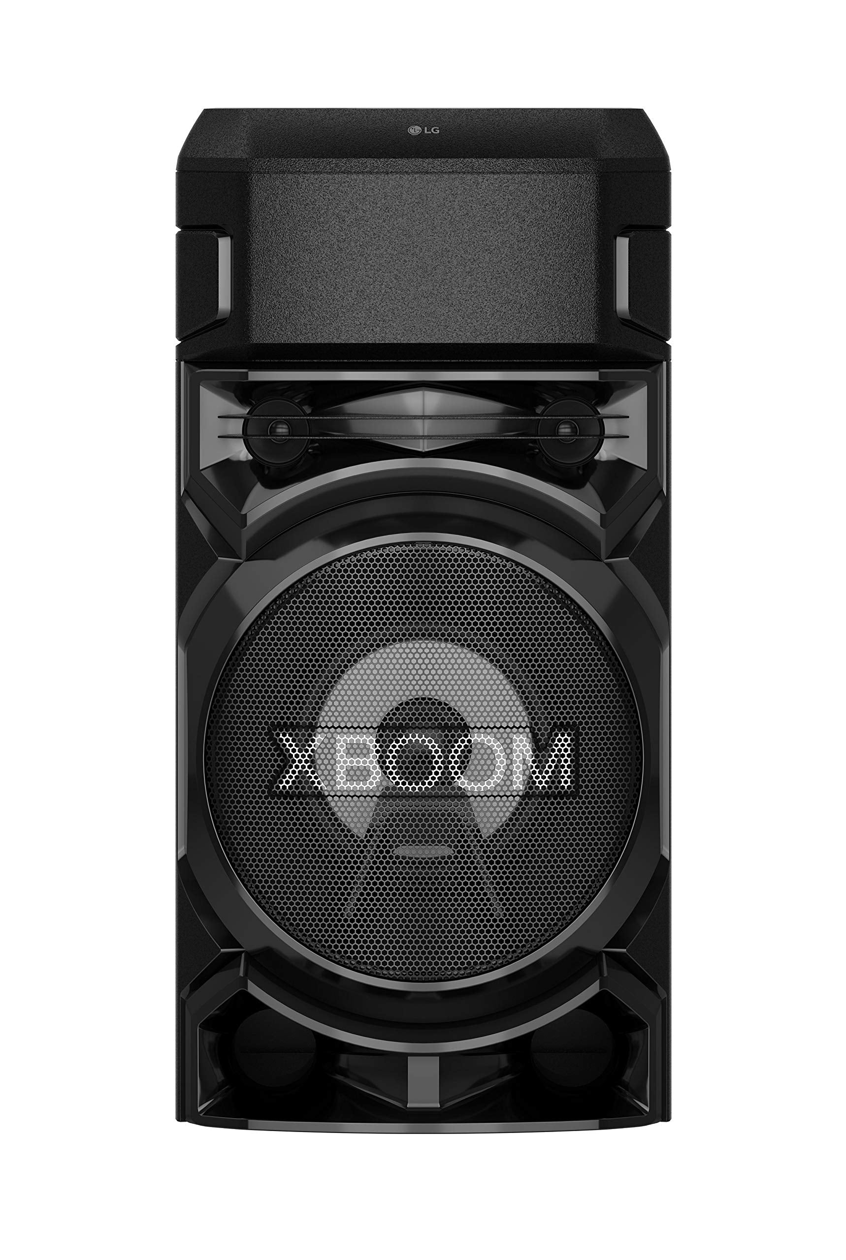 LG XBOOM RN5 Bluetooth Audio System, Booming Bass, LED Party Lighting, Karaoke with Voice Filters, XBOOM App Controlled, Bluetooth, Dual USB, Mic Input