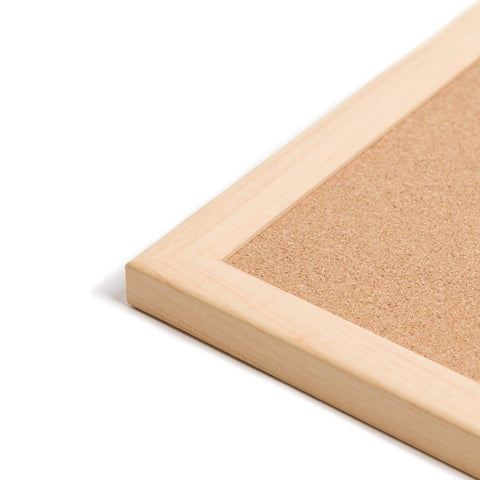 U Brands Cork Bulletin Board, 48" x 72" Inches, Birch Wood Frame