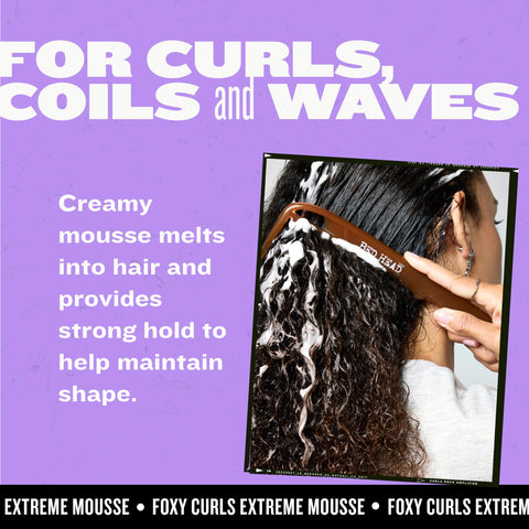 Bed Head by TIGI Foxy Curls Extreme Curl Mousse, Curl-Defining and Anti-Frizz Styling Mousse for Strong Hold, 8.4 oz