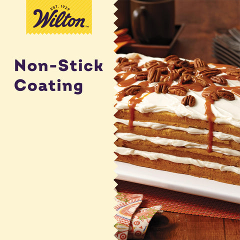Wilton Easy Layers Sheet Cake Pan, Rectangle Sheet Pan, 2-Piece Baking Sheets Set, Steel