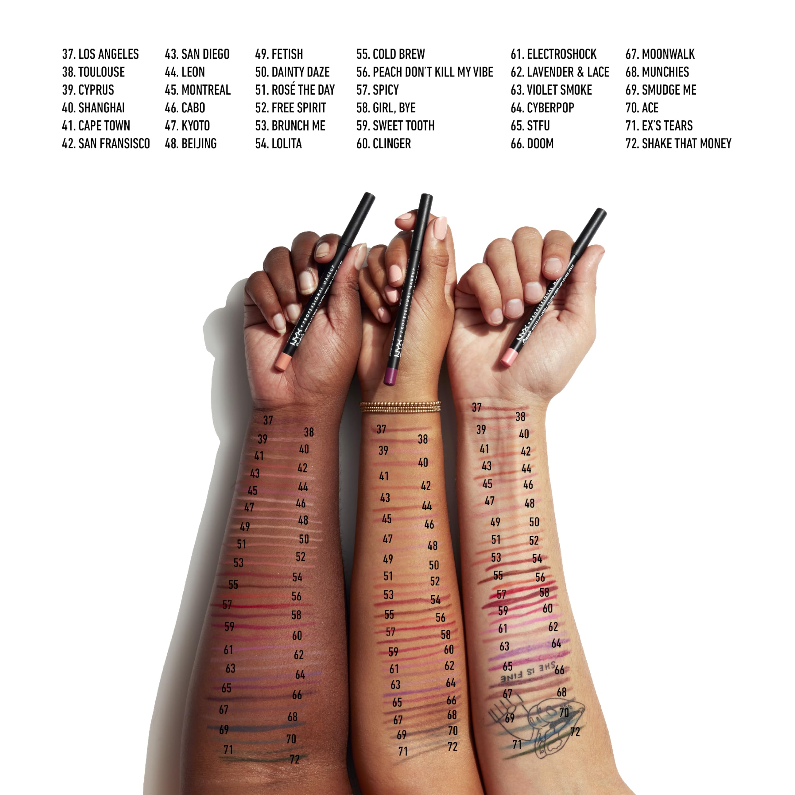 NYX PROFESSIONAL MAKEUP Suede Matte Lip Liner, Velvety-Smooth, Long-Lasting Formula For A Defined Lip Makeup Look - Maison (Brown)