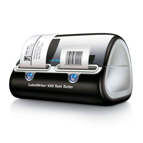 DYMO Label Printer, Label Writer 450 Twin Turbo, Direct Thermal Printer - Fast Printing, Home & Office Organization, Great for Labeling, Filing, Shipping, Mailing, Barcodes, and More