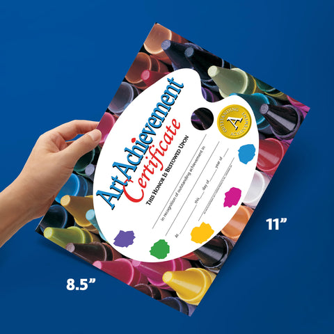 Hayes Art Achievement Certificate Style A, 8-1/2 x 11 Inches, Pack of 30