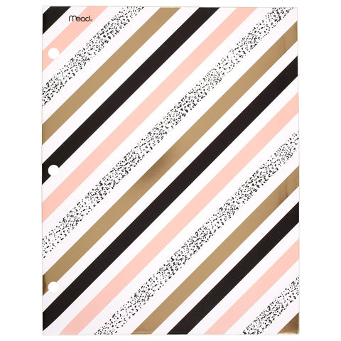 Mead Pocket Folder, 2-Pocket, 12" x 9-3/8", Shape It Up, Design Selected Selected For You, 1 Count (33226)