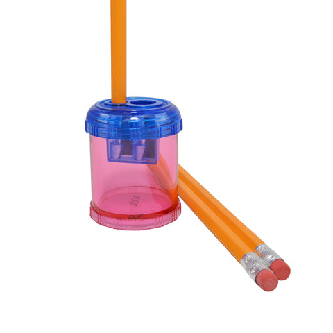 Westcott Plastic Manual Pencil and Crayon Sharpener, Assorted Colors (12202), Single