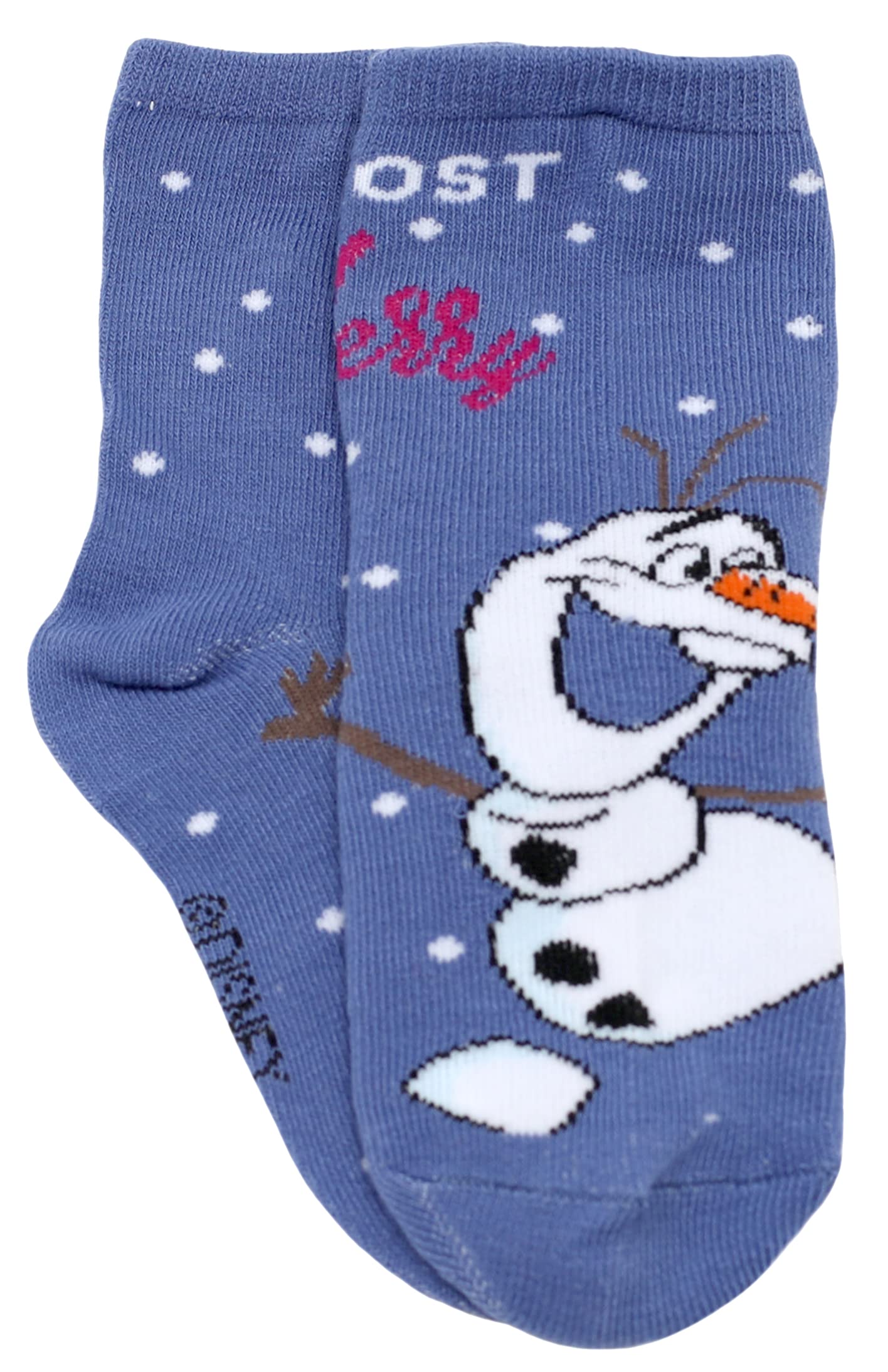 Disney Frozen Girls Toddler Multi Pack Socks Set, Lavender, Small